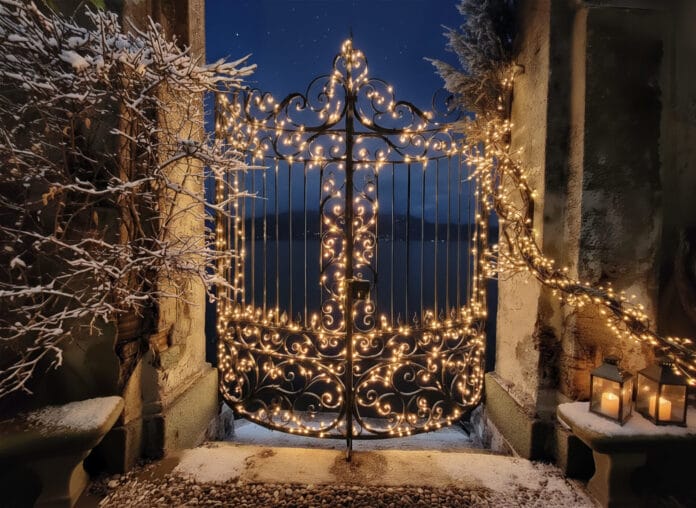 Villa Cipressi Christmas Garden_Gate Villa Cipressi Christmas Garden_Gate