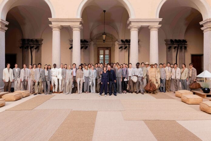 Silvana Armani and Leo Dell'Orco with models_SGP